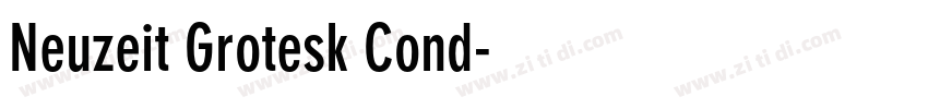 Neuzeit Grotesk Cond字体转换